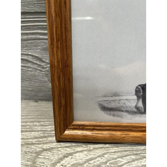 Framed Reproduction Mickey Mantle Art Print New York Yankees MLB Baseball - Picture 4 of 5